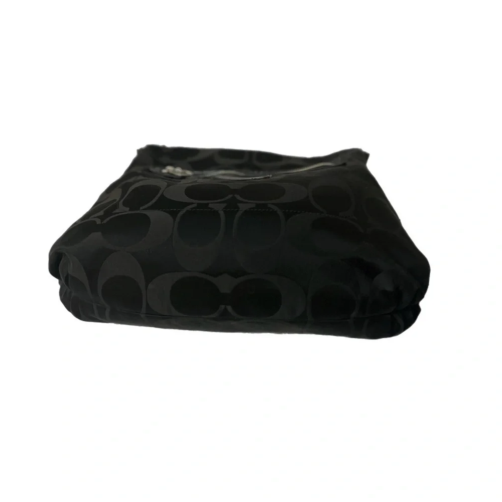 Coach F20064 Black Hobo Bag with Signature Style